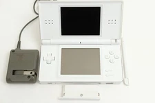 Nintendo DS Lite USG-001 Polar White w/stylus charger gba dust cover all OEM