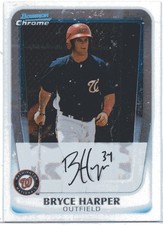 2011 Bowman Chrome .   BRYCE HARPER's .   Baseball  rookie card  # BCP111. rookie card picture