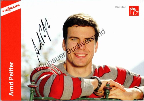 Original Autogramm Arnd Peiffer Biathlon /// Autograph signiert signed si 326383 - Bild 1 von 2