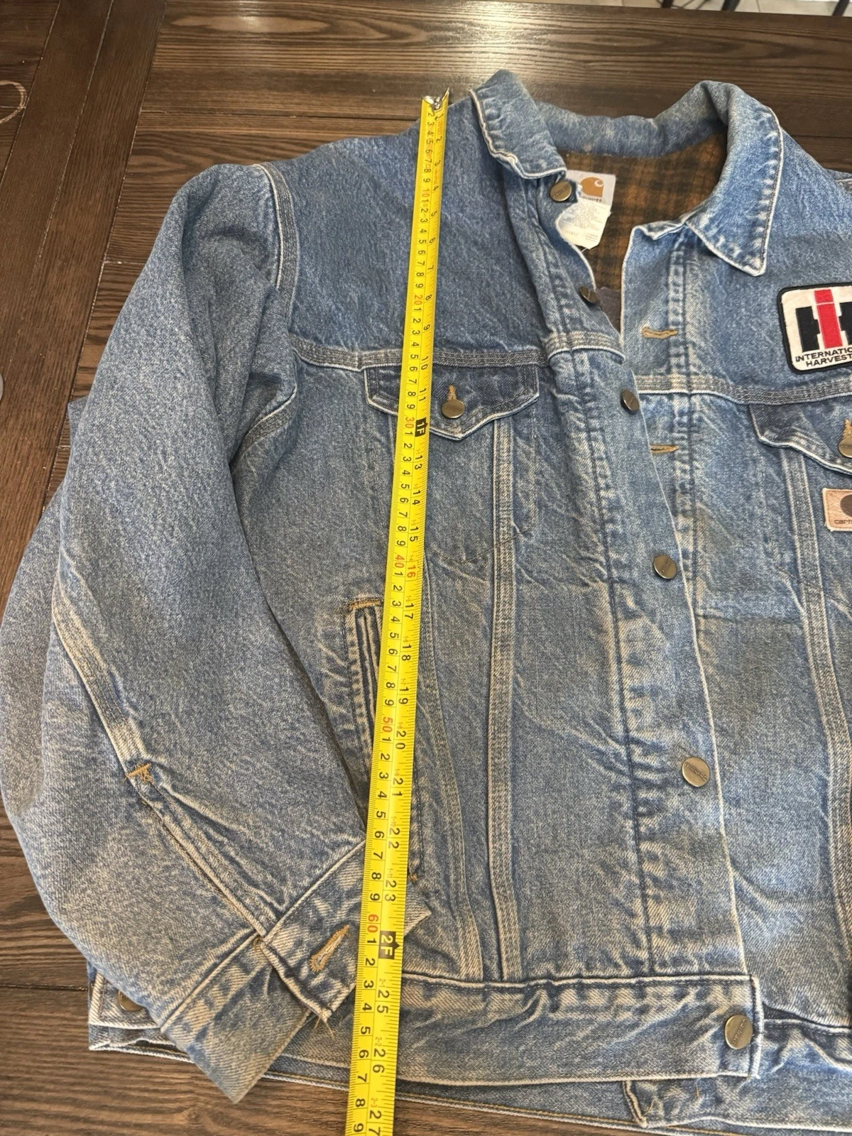 VINTAGE CARHARTT J11DST USA DENIM JACKET XL BLANKET LINED SCREAMING EAGLE π₯ - product detail image 6