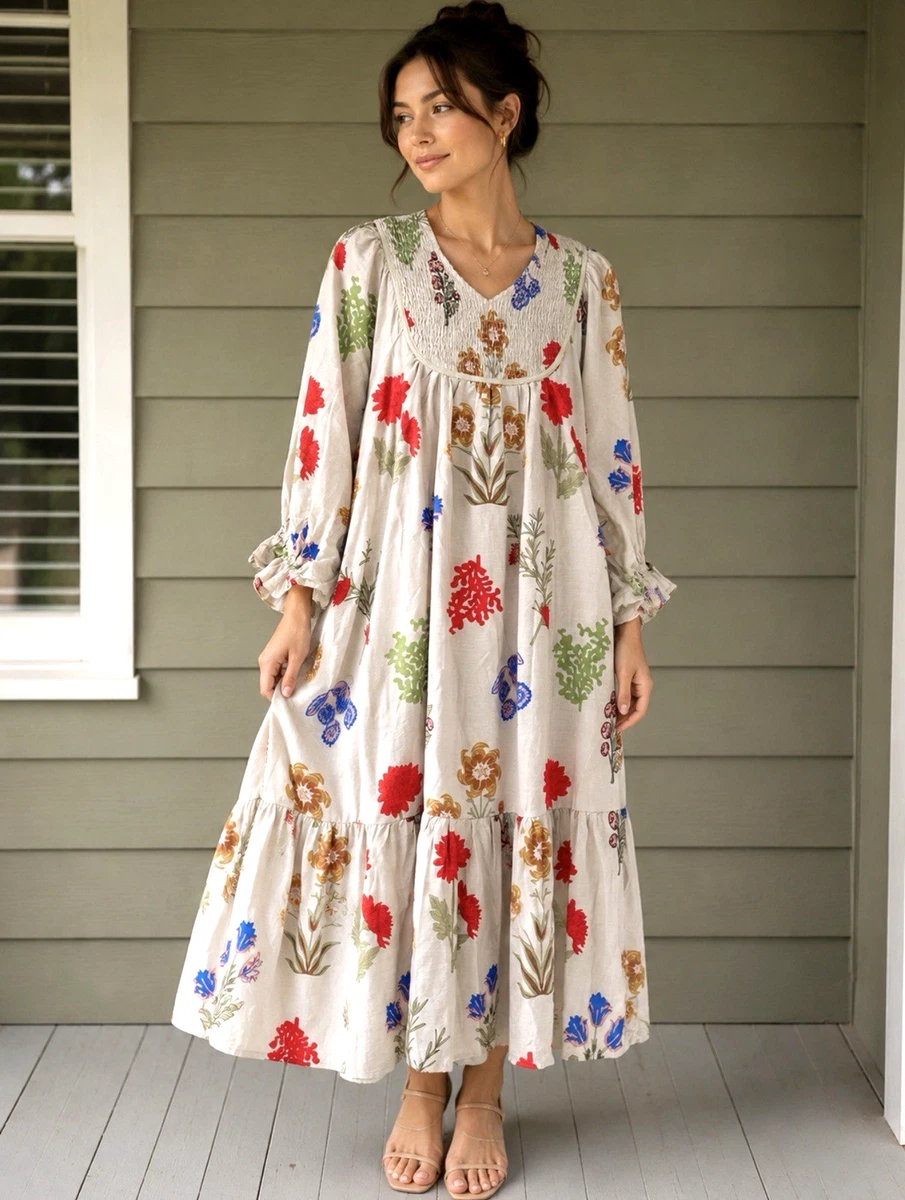 slim fit dress slacks Umgee Clothing High-Low Fringe Hem Linen Dress with Pockets M / Oatmeal main image 0