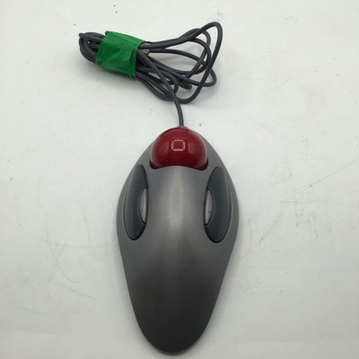 Logitech Marble Mouse USB T-BC21 804377- 0000 Grey Red 5V 50mA Tested