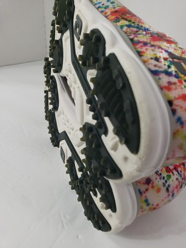FootJoy Empower Paint Splatter Rainbow Spikeless Golf Shoes White Size 8 M - Picture 8 of 8