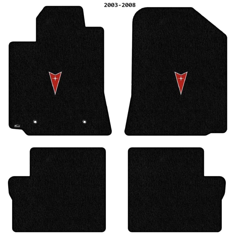 Lloyd Mats Velourtex Pontiac Vibe Dart Emblem 4 Pc Floor Mats (2003-2010)  - Image 4 of 4