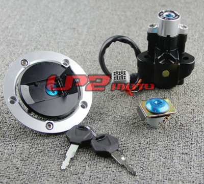 k※※※※ Ignition Switch Gas Cap Seat Lock Key Set For Suzuki GSX650F