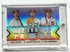 2012 Topps Triple Threads Bryce Harper Rookie Game Used Combo Relic Card #/36 SP
