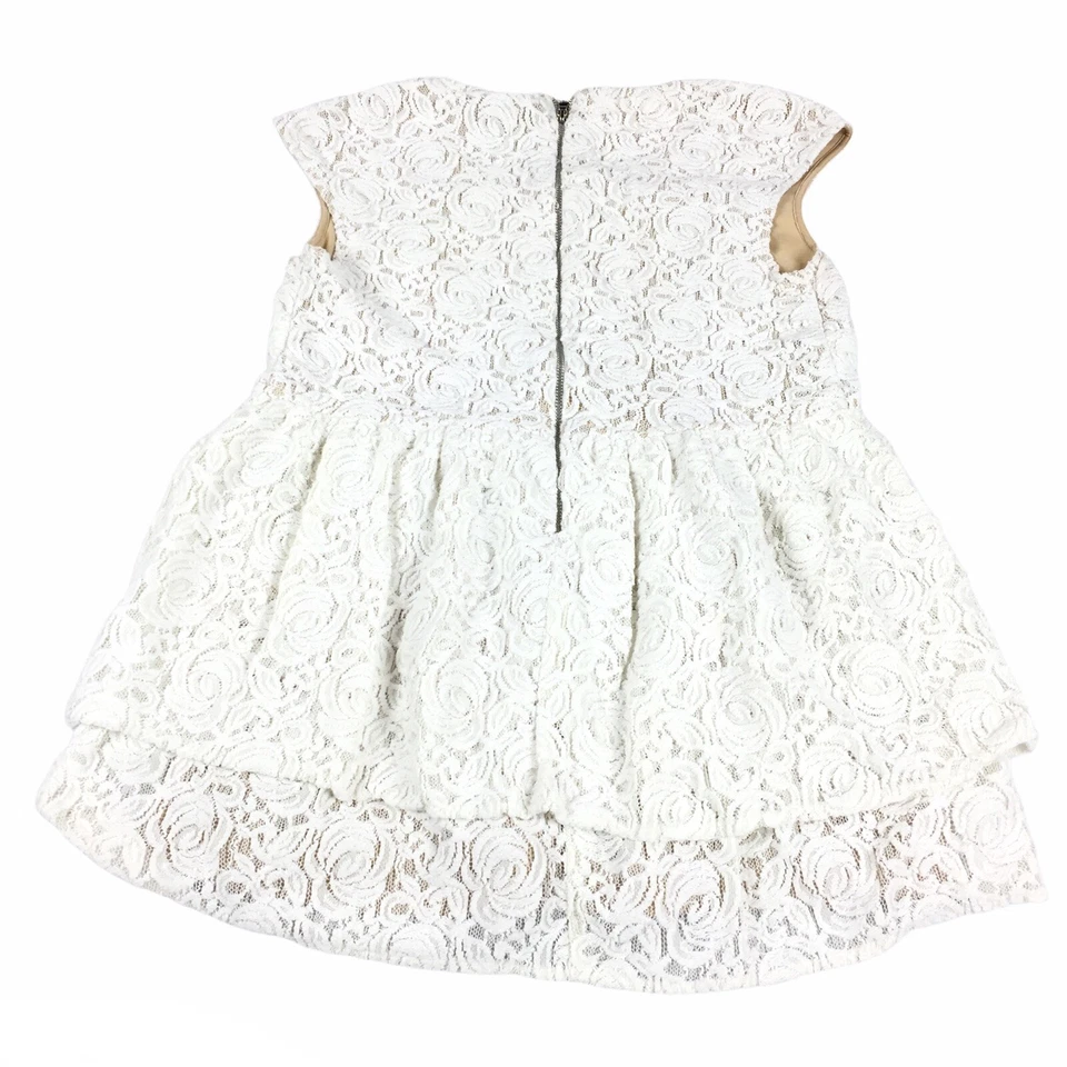 A Pea in the Pod Lace Peplum Maternity Top Size Small Womens White Cream Blouse  - Image 2 of 4