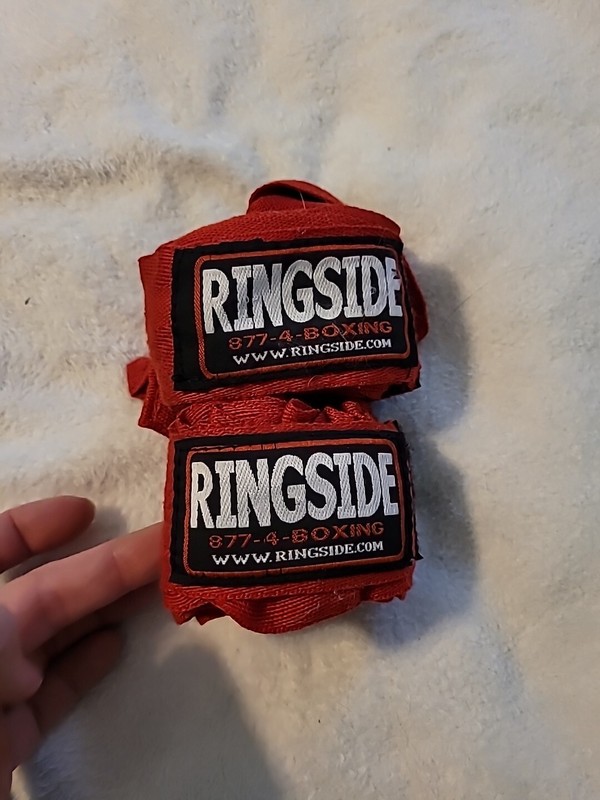 Used For A Couple Weeks Red Ringside Boxing Hand Wrap Wraps Set 