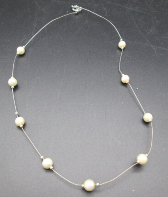 Faux Pearl Collar Station Necklace 16 display picture 1