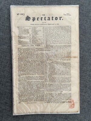 THE SPECTATOR NOTTINGHAM RIOTS 4th FEBRUARY 1832 VINTAGE NEWSPAPER | eBay
