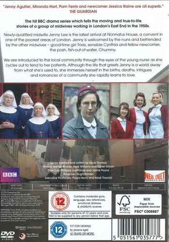 Call The Partera: Serie 1 (2012) 2-Disc Juego DVD,Vanessa Redgrave, Laura Main - Imagen 2 de 2