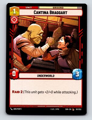 Cantina Braggart Underworld Unit Ground Raid 2 Power Increases To Three