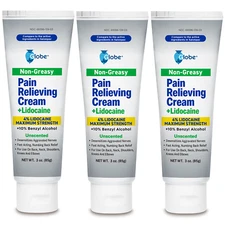 Lidocaine 4% Pain Relieving Cream Compare to Salonpas Pain Cream 9 oz  Total!