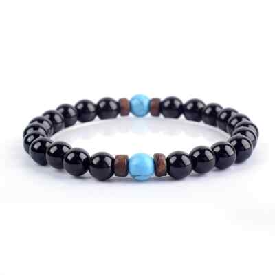 Bracelet Sur Mesure Perles De Jade, Turquoise Africaine & Onyx – Fait Main En France