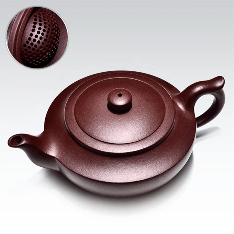 Tetera infusora en forma de bola de arcilla púrpura Yixing 240 ml juego de té Kung Fu ceremonia del té Foto 2 de 4
