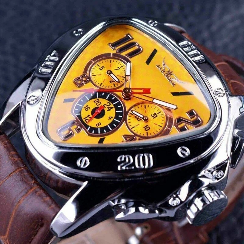 Self winding wrist watch top