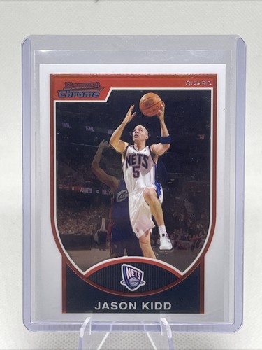 2007-08 Bowman #55 Jason Kidd Chrome Parallel NBA HOF NM - Picture 1 of 2
