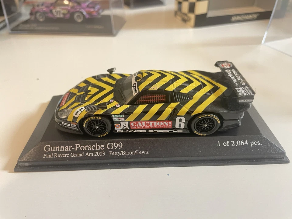 1/43 Gunnar Porsche G99 Paul Revere Grand Am 2003 #6 Petty/Baron/Lewis Foto 2 de 4