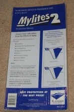 Pack of 50 Mylites 2 Mil Mylar Reader's Digest / Manga / Paperback Bags sleeves