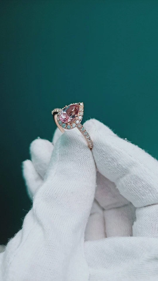 Anello alessandrite, anello alessandrite creato in laboratorio, anello in arg... - Immagine 3 di 4