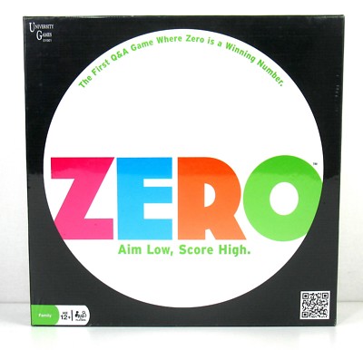 Zero Board Game - New - University Games - Aim Low, Score High