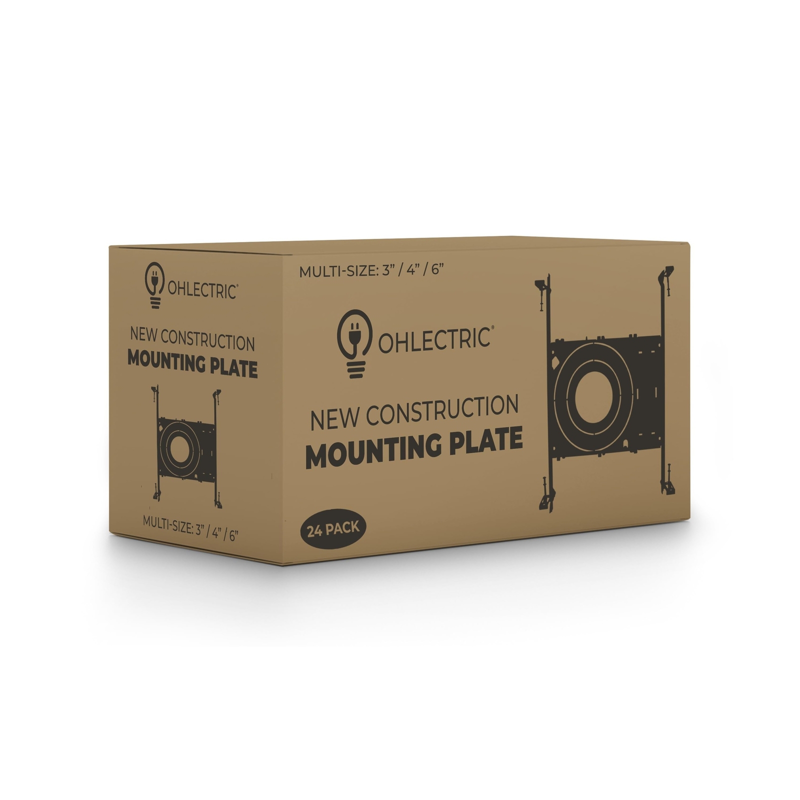 OHLECTRIC New Construction Pre-Mounting Plate with Hanger Bars, Compatible wi...