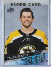 Callum Booth Boston Bruins 2020-21 Upper Deck Extended Young Guns Rookie #704