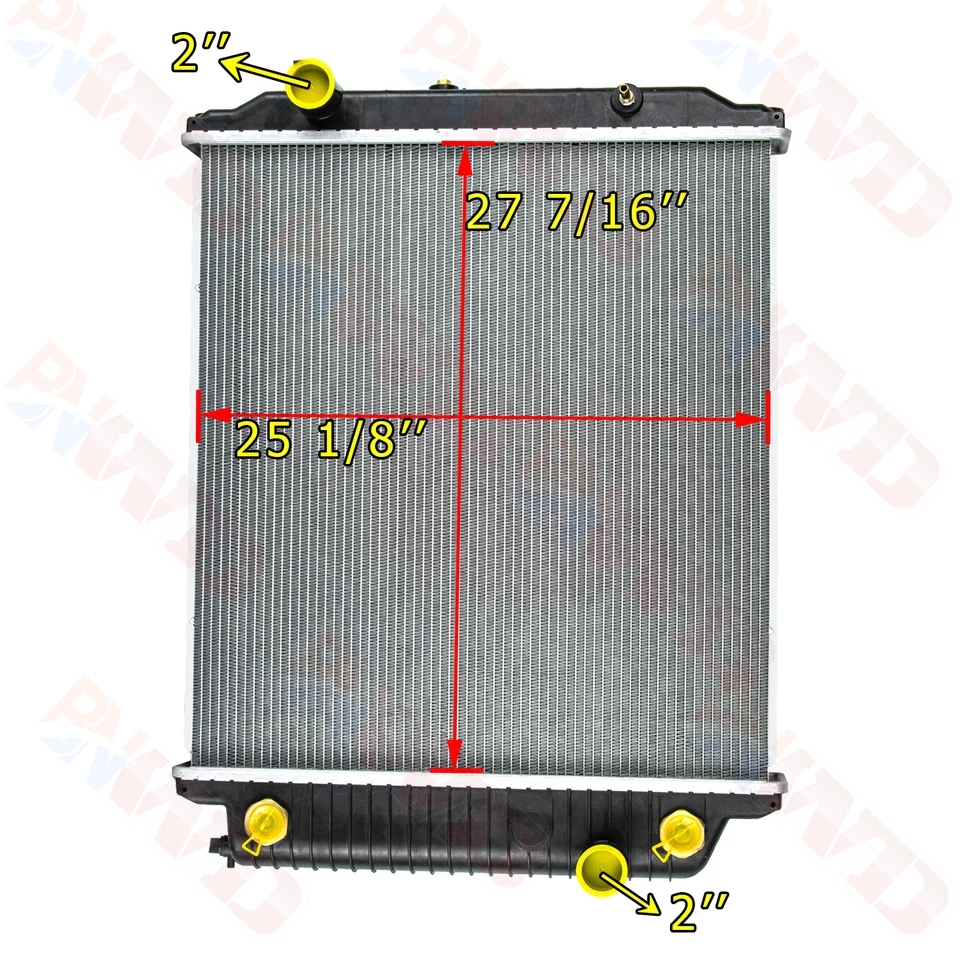 Aluminum Core Radiator For 03-10 Freightliner MT55/ MB Line MT45 4.3L 5.9L 6.7L Foto 3 de 4