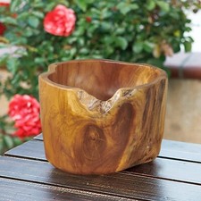 Teak Fruit Bowl Reclaimed Teak 8.3 Tall Solid...