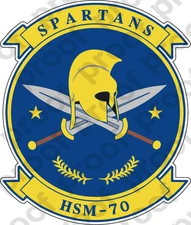 STICKER USN HSM 70 SPARTANS