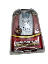 NEW SENTRY PR799 AM/FM POCKET RADIO w B/UILT-IN SPEAKER