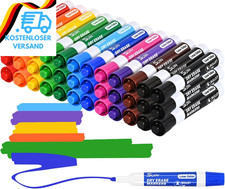 SUIN 36 Whiteboard Marker &ndash; 12 Farben Je 3 Stifte &ndash; Abwischbare Whiteboard Stift