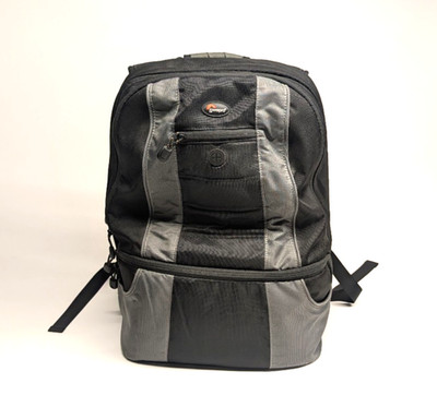 Lowepro CompuDaypack Camera Laptop Backpack   Black/Grey   Good Condition