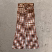 Vintage Toughskins Youth Kid s 10-12 Plaid Flare Pants Sears Roebuck Co. Tonal