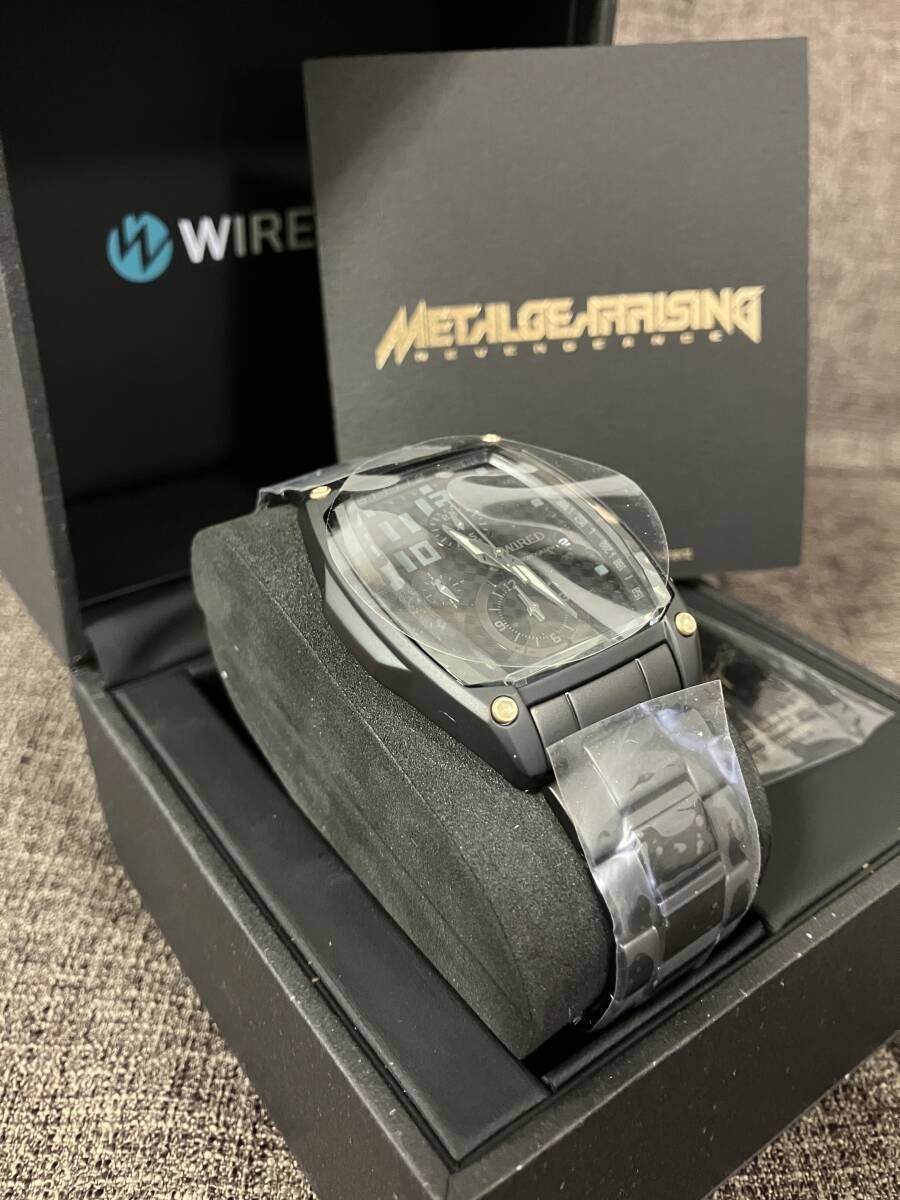 SEIKO Wired Metal Gear Rising Watch black stainless steel band