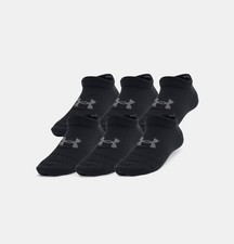 Under Armour Kids' Essential 2.0 No Show Socks 6-Pack Black Size 13.5K-4Y