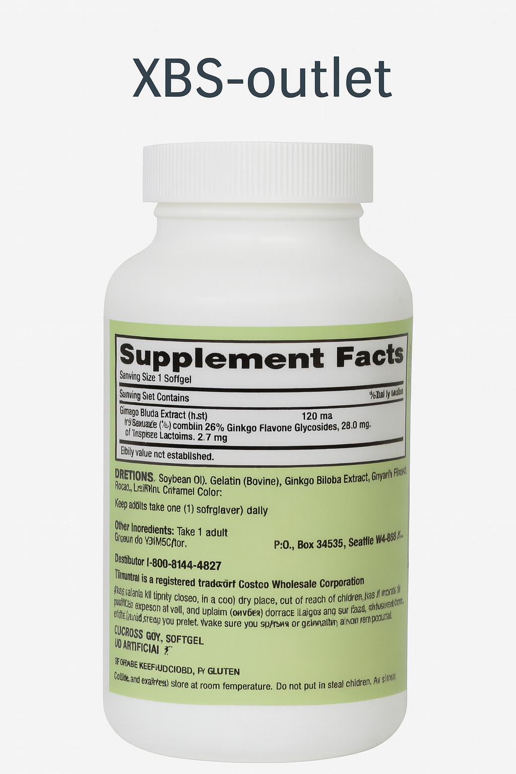 trunature Ginkgo Biloba, 340 Softgels