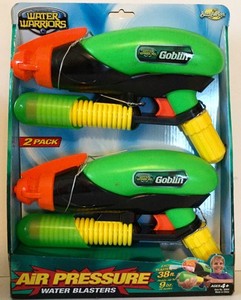 Buzz Bee Toys Water Warriors Goblin WATER BLASTERS - 2 Pack Up To 38' Range NEW