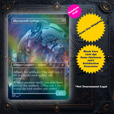 Mycosynth Golem - Foil Custom Art Playtest card for MTG - Commander EDH