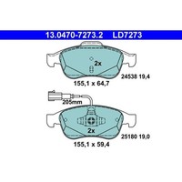 ATE 13.0470-7273.2 Bremsbelagsatz, Scheibenbremse