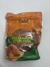 Cadet Gourmet Sweet Potato Steak Fries 2lb Bag Chews Natural Dog Treats #01387