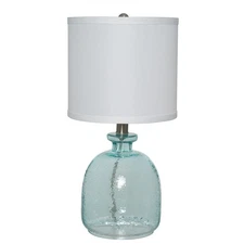 Catalina Lighting 20687-000 Textured Glass Table Lamp, Desk Lamp for Office, ...
