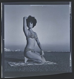 Bunny Yeager Estate Vintage Original Negative of Barbara Bennett w/ Copyright