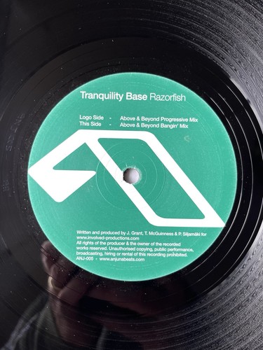 Tranquility Base "Razorfish" 12" Vinyl-Schallplatte. Anjunabeats Schallplatten