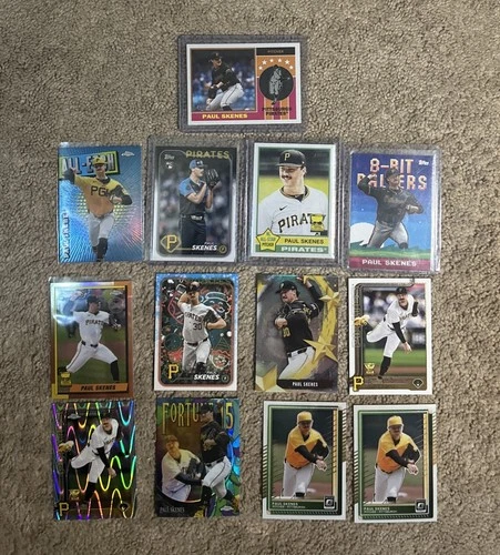 Huge Paul Skenes Baseball Card Lot  (13) Rookies Base Inserts