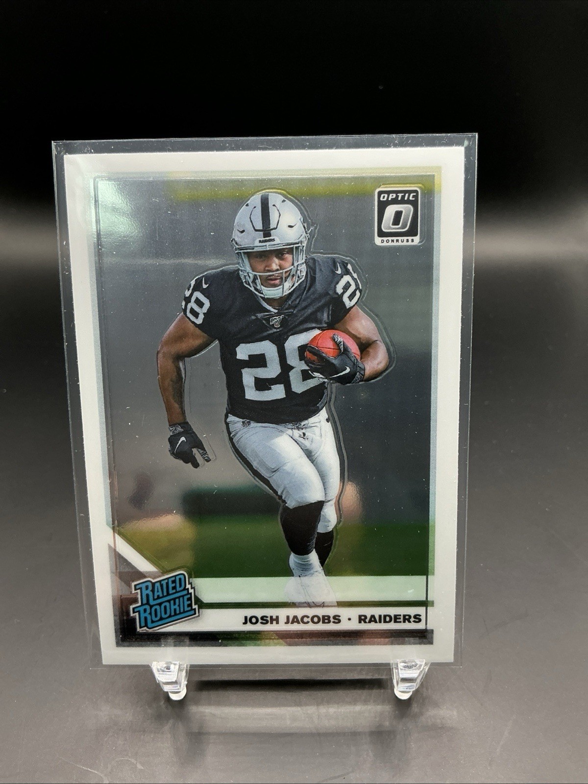 Josh Jacobs 2019 Donruss Optic #158 Rated Rookie Card Base RC Raiders