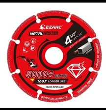 EZARC Diamond Cutting Wheel 4 1/2Inch 115MM Metal Master Angle Grinder Blade