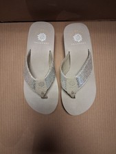 Yellow Box Leyla Wedge Sandals In Ivory Women's Size 7