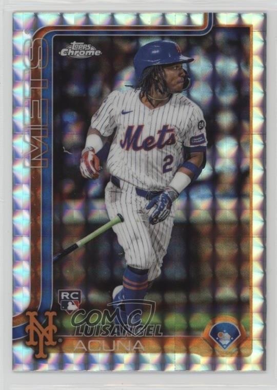 2025 Topps Chrome Geometric Refractor Luisangel Acuna Luisangel Acuña #56 6ns