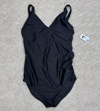NWT Womens XS Old Navy One Piece Black Bathing Suit